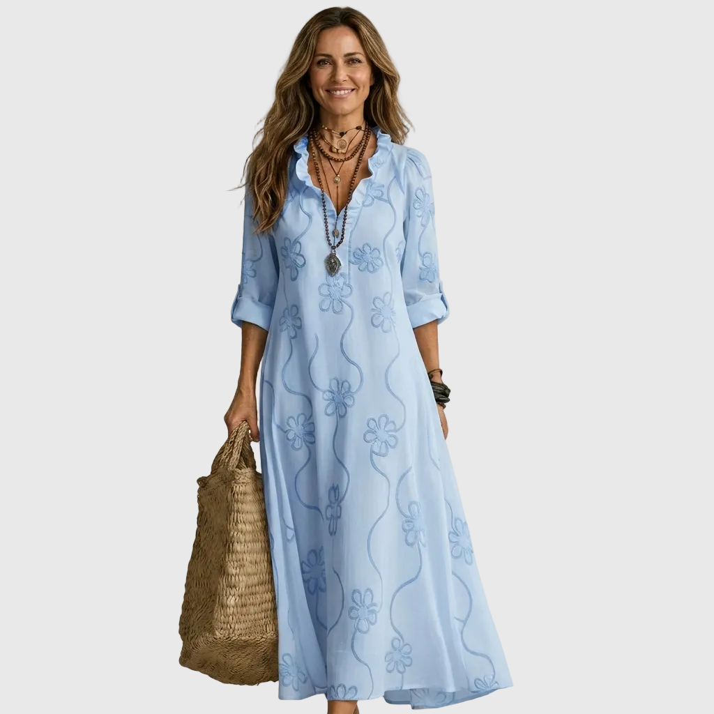 ELVENA™ | Relaxed Shirt Midi Dress