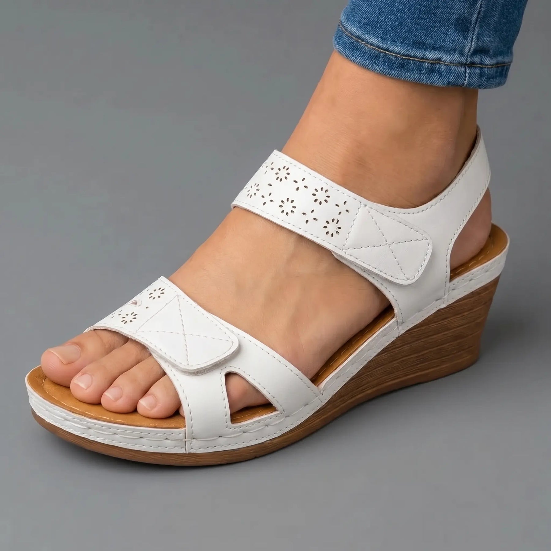 Prudy | Cushioned Wedge Sandals