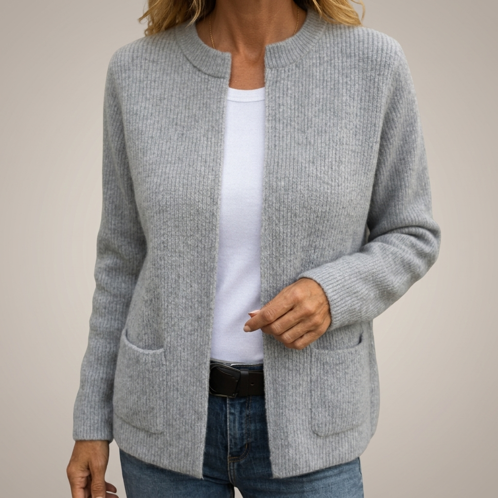 MOREAU LYON | GILET EN TRICOT À FERMETURE ÉCLAIR POUR FEMMES