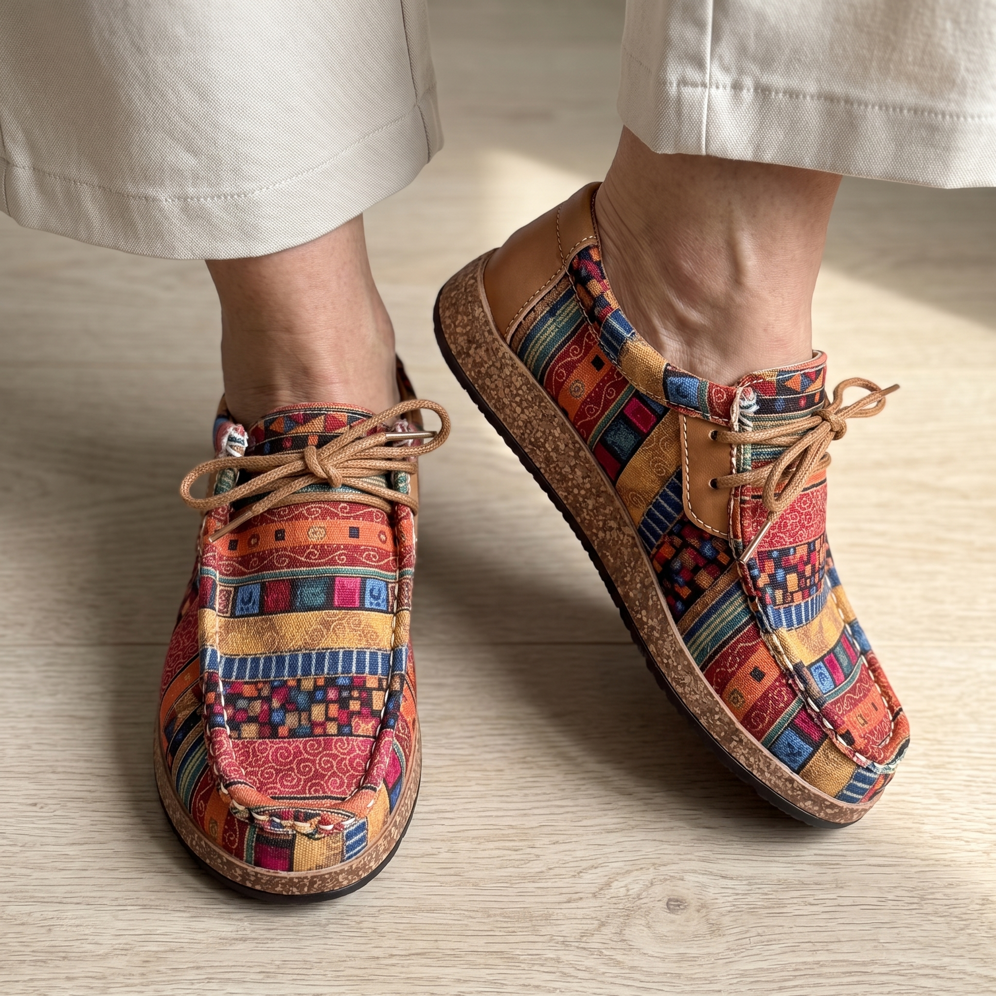 Rebecca | Orthopedic Patterned Sneakers