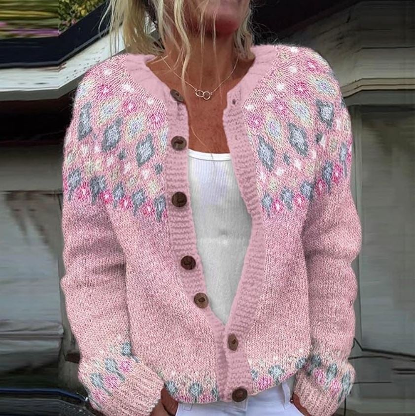 TILDA™ - FLORAL YOKE CARDIGAN