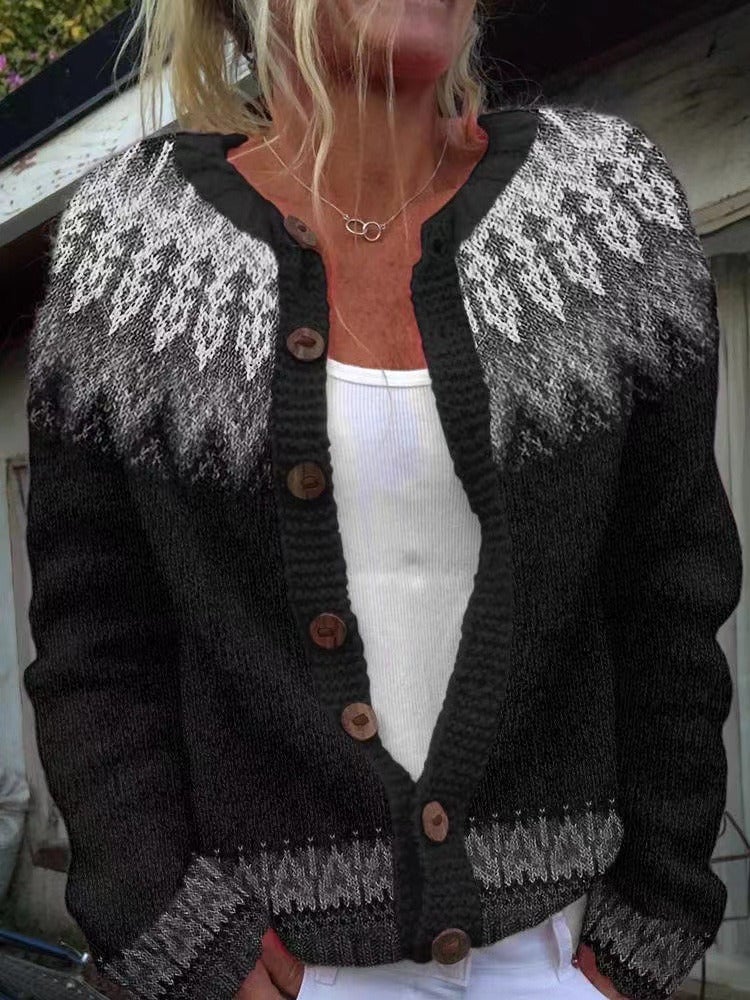 LOVISA™ - FEATHER YOKE CARDIGAN