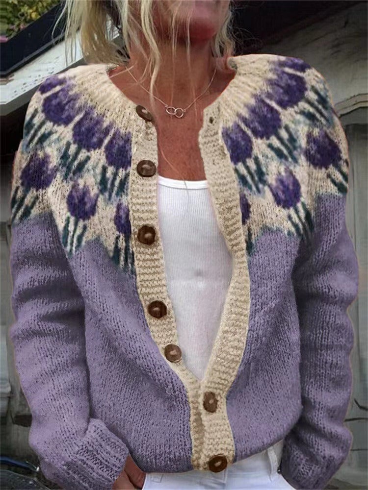 VIVEKA™ - TULIP YOKE CARDIGAN