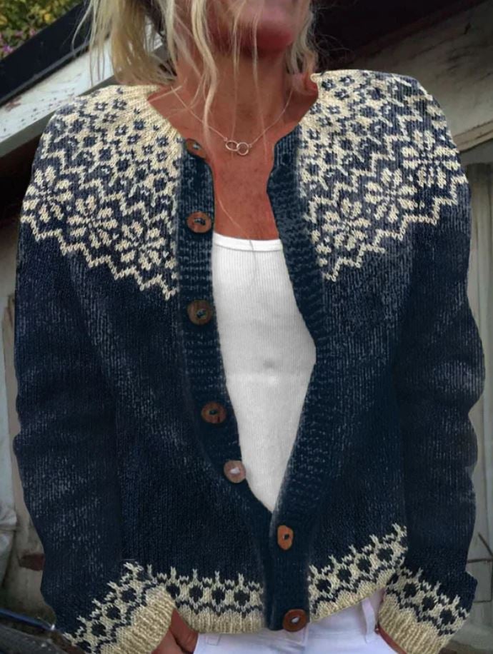 MALIN™ - SNOWFLAKE YOKE CARDIGAN