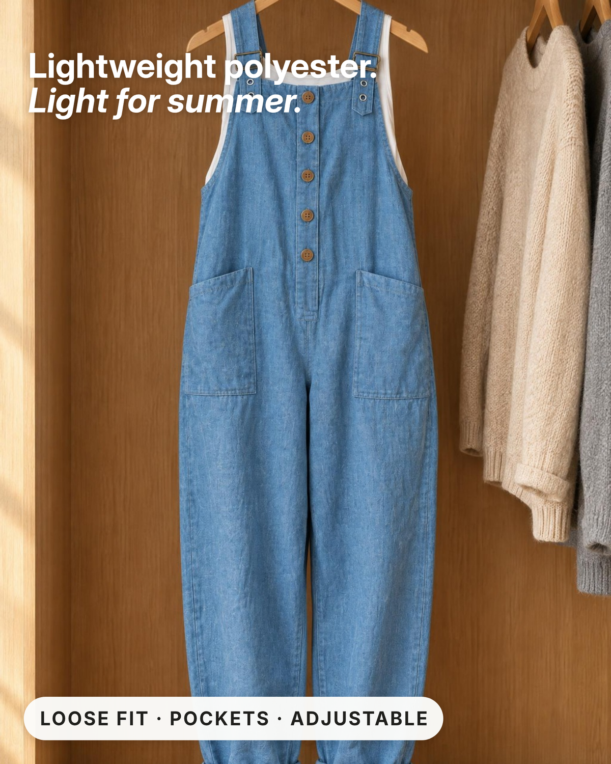 Jeannie | Relaxed Linen-Look Jumpsuit