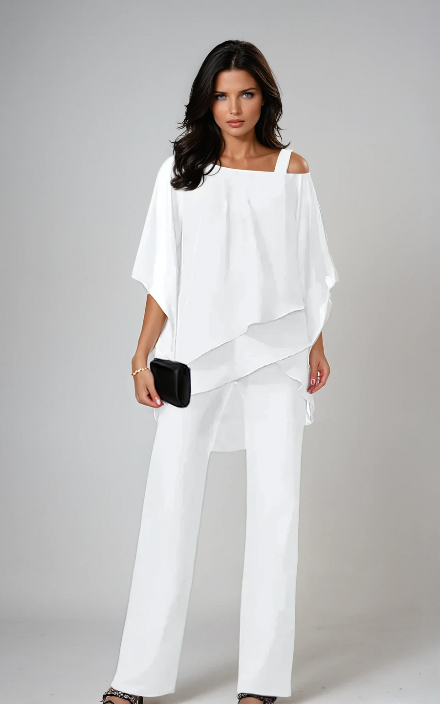 Mariella™ two-piece layered set by THE WHITMORE FAMILY featuring a stylish, coordinated outfit with layered top and matching bottoms.
