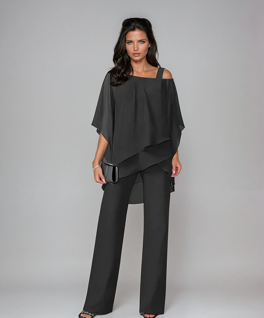 Mariella two-piece layered set from THE WHITMORE FAMILY, featuring a stylish, coordinated outfit with layered design and comfortable fit.