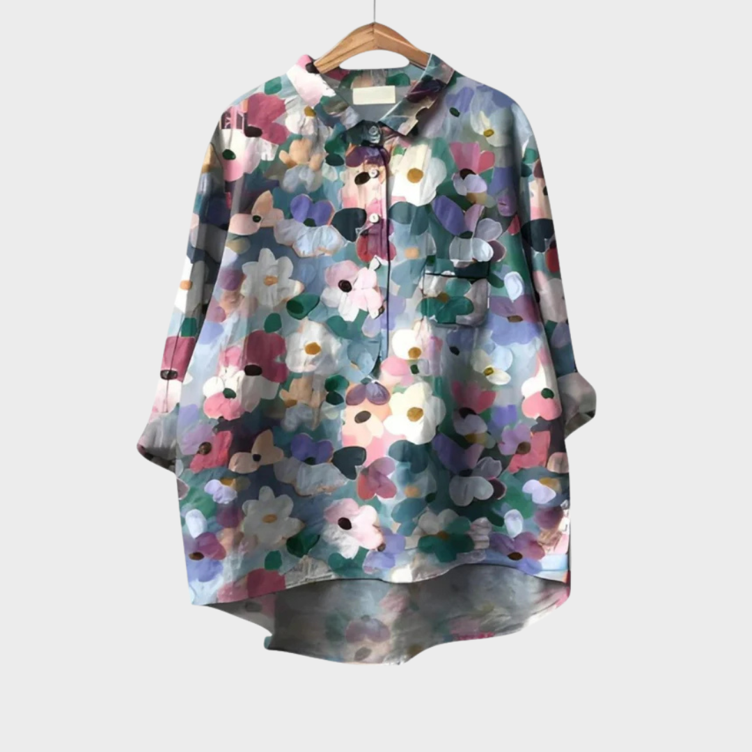 The Peronelle Button-Front Blouse