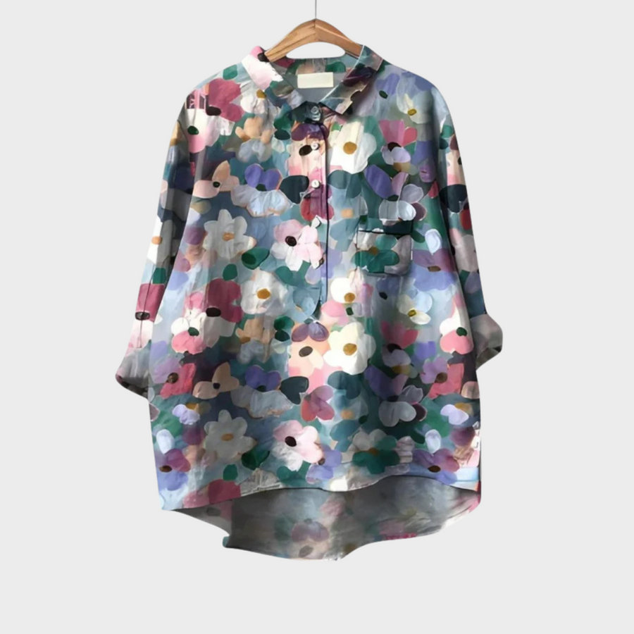 The Peronelle Button-Front Blouse