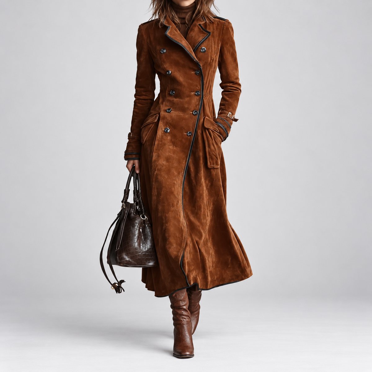Georgina | Belted Longline Trench Coat