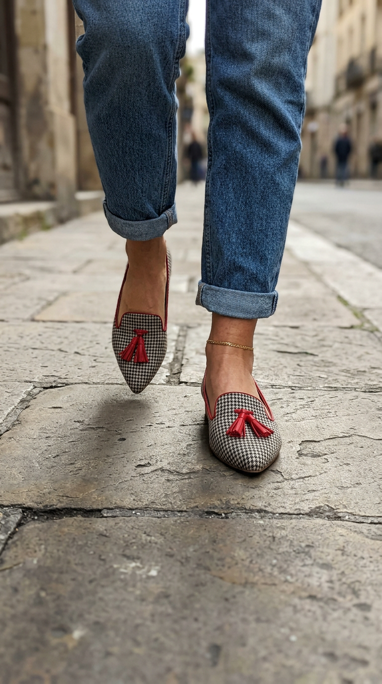 Livia | Pointed Toe Slip-On Flats