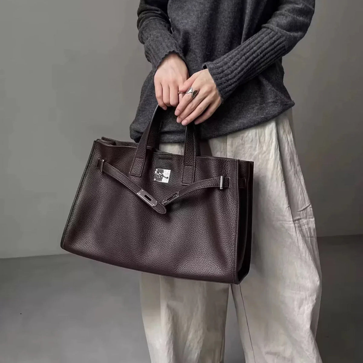 The Meridian Leather Tote