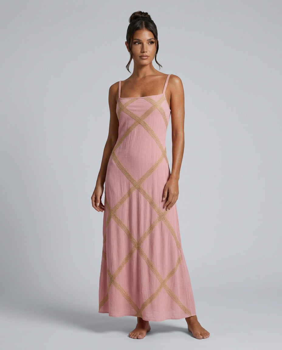 Alejandra | Sleeveless Bohemian Maxi Dress