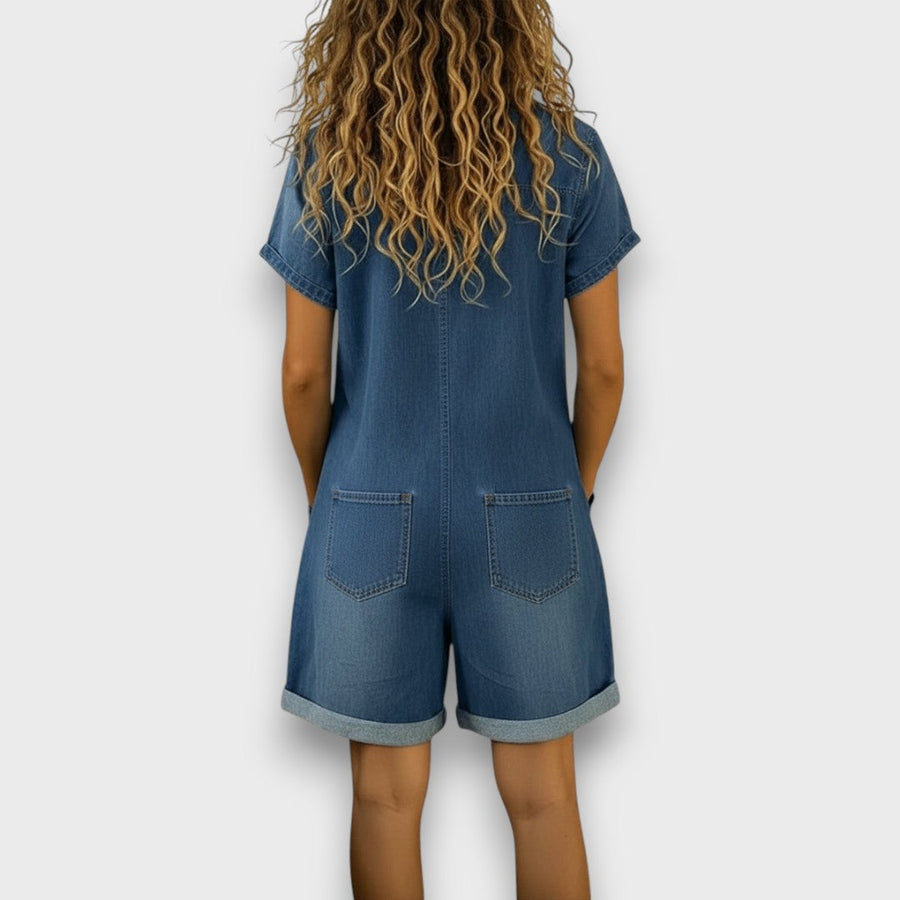 Sophie | Relaxed Vintage Short Overalls