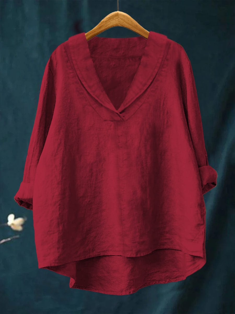 Elowen | Relaxed V-Neck Blouse
