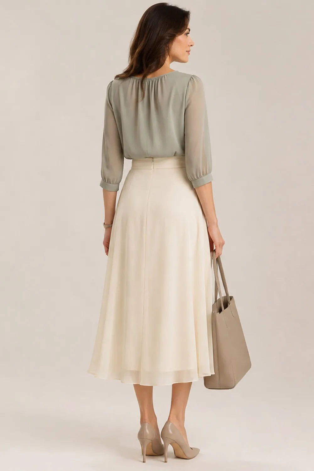 Refined Chiffon Wedding Guest Dress