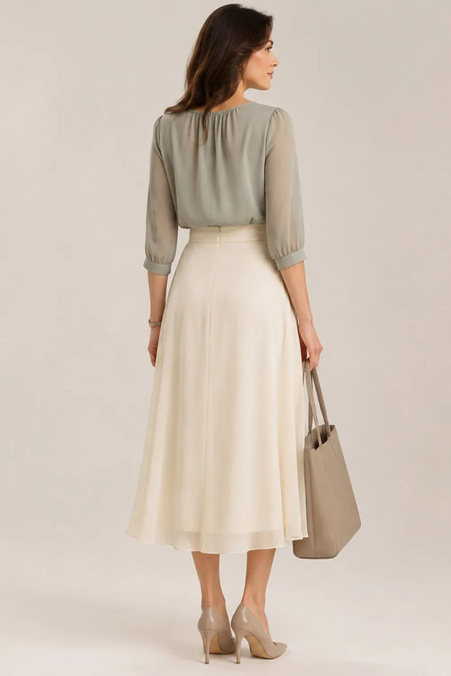 Refined Chiffon Wedding Guest Dress