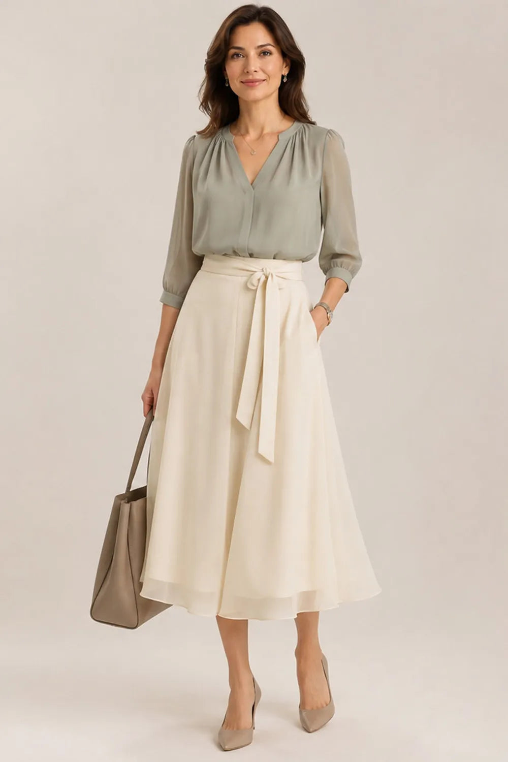 Refined Chiffon Wedding Guest Dress