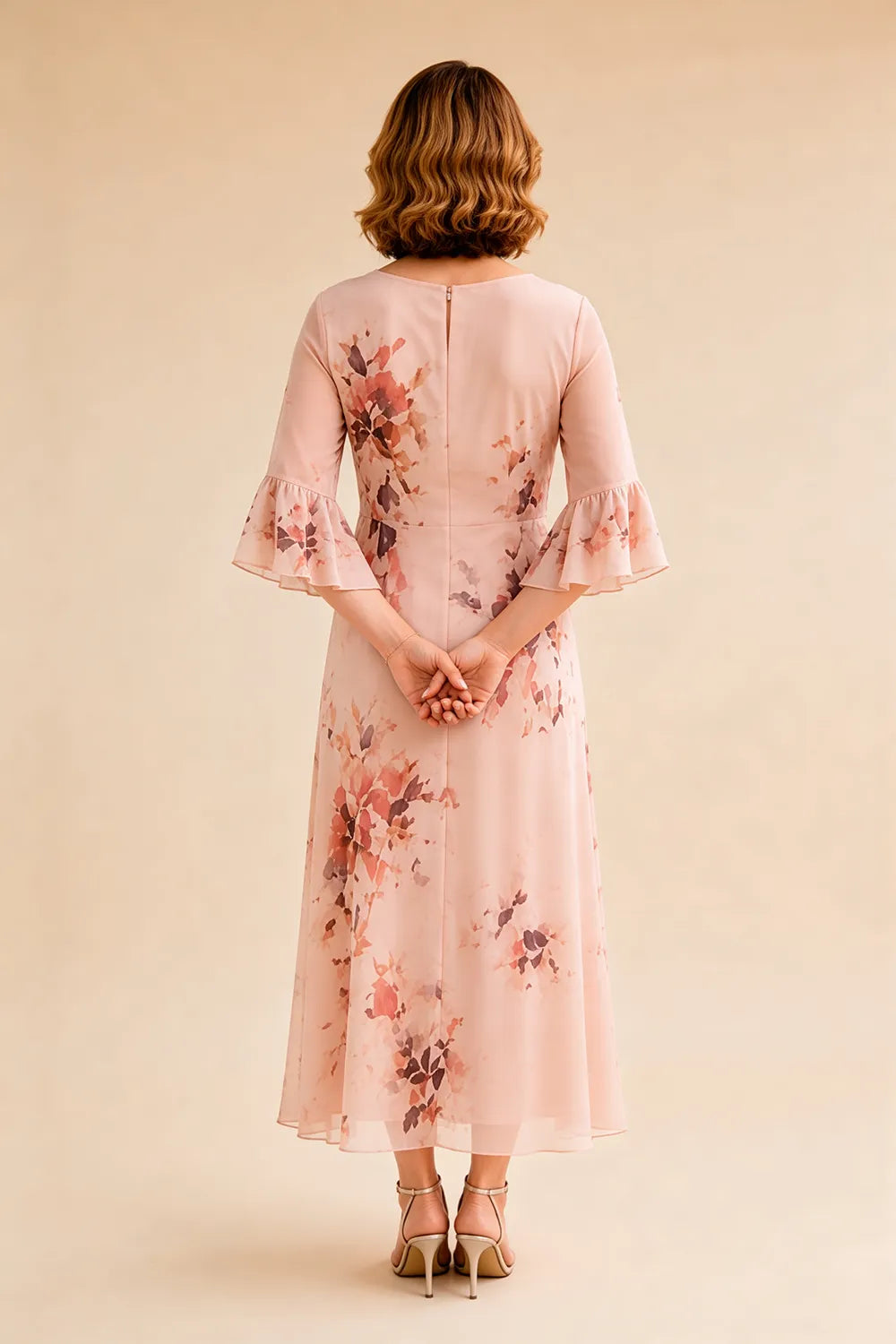 Elegant Floral Mother of the Bride Dress