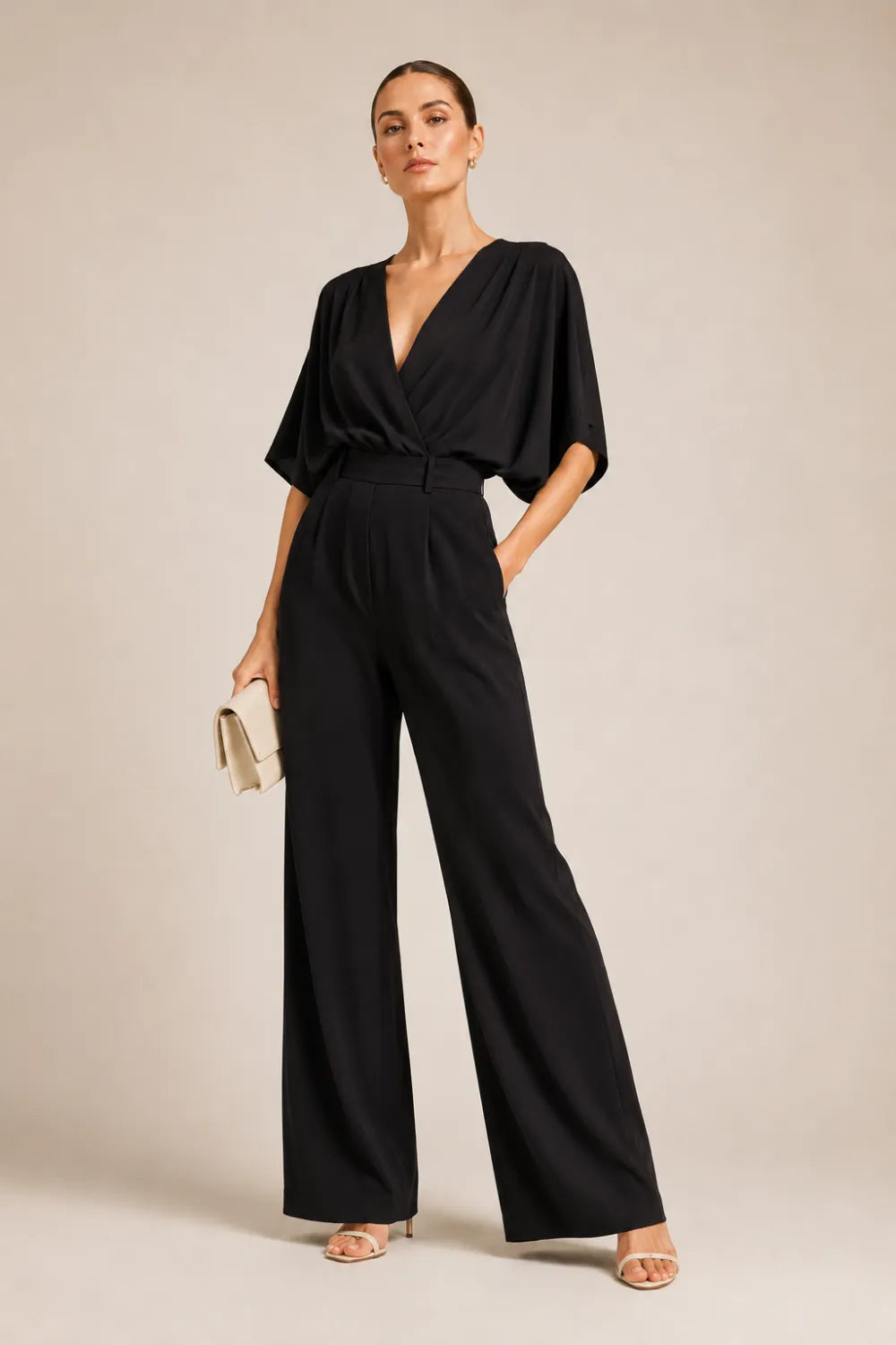Elegant Wide Leg Formal Jumpsuit