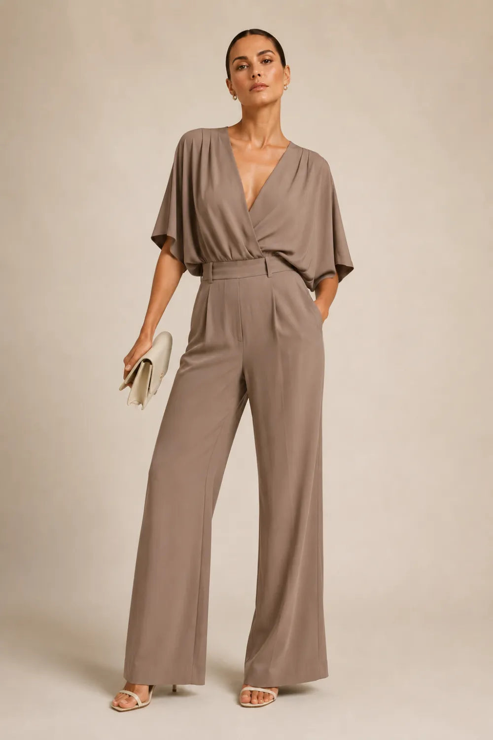 Elegant Wide Leg Formal Jumpsuit