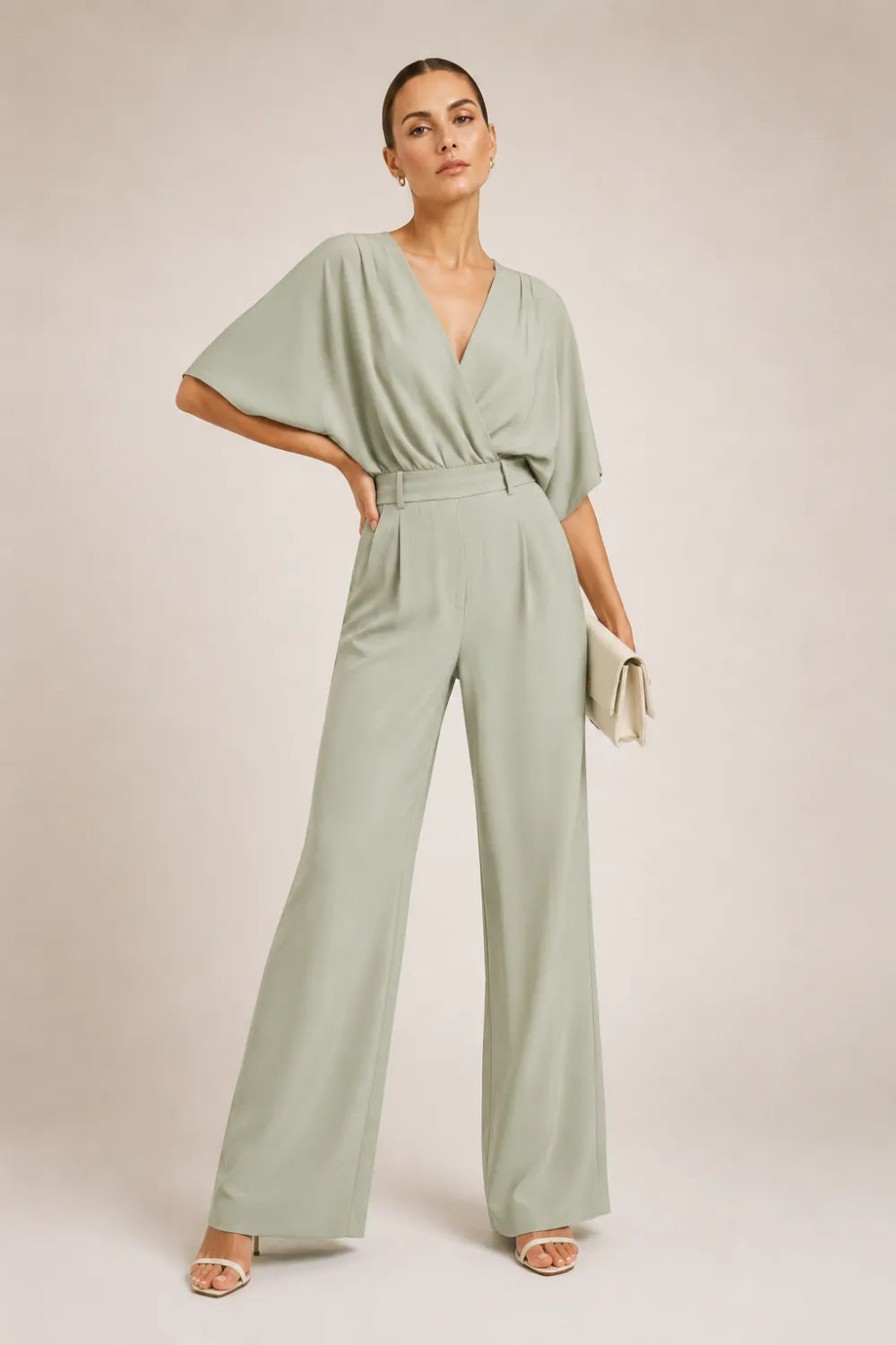 Elegant Wide Leg Formal Jumpsuit