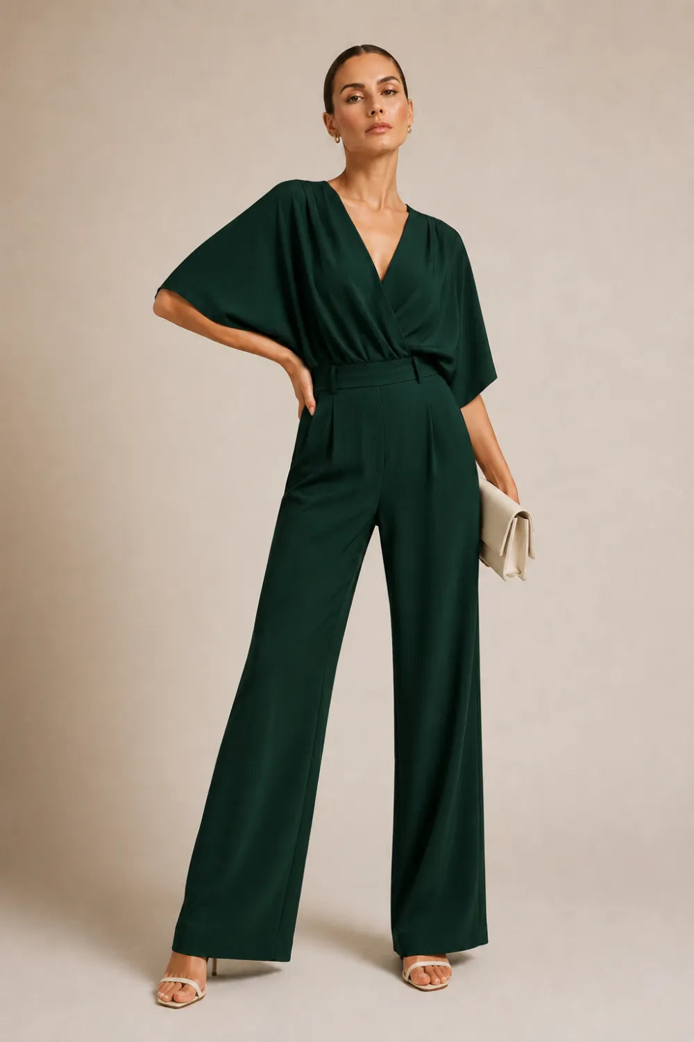 Elegant Wide Leg Formal Jumpsuit