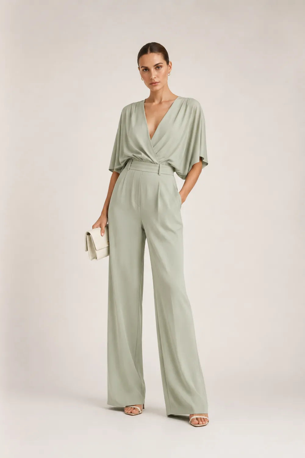 Elegant Wide Leg Formal Jumpsuit