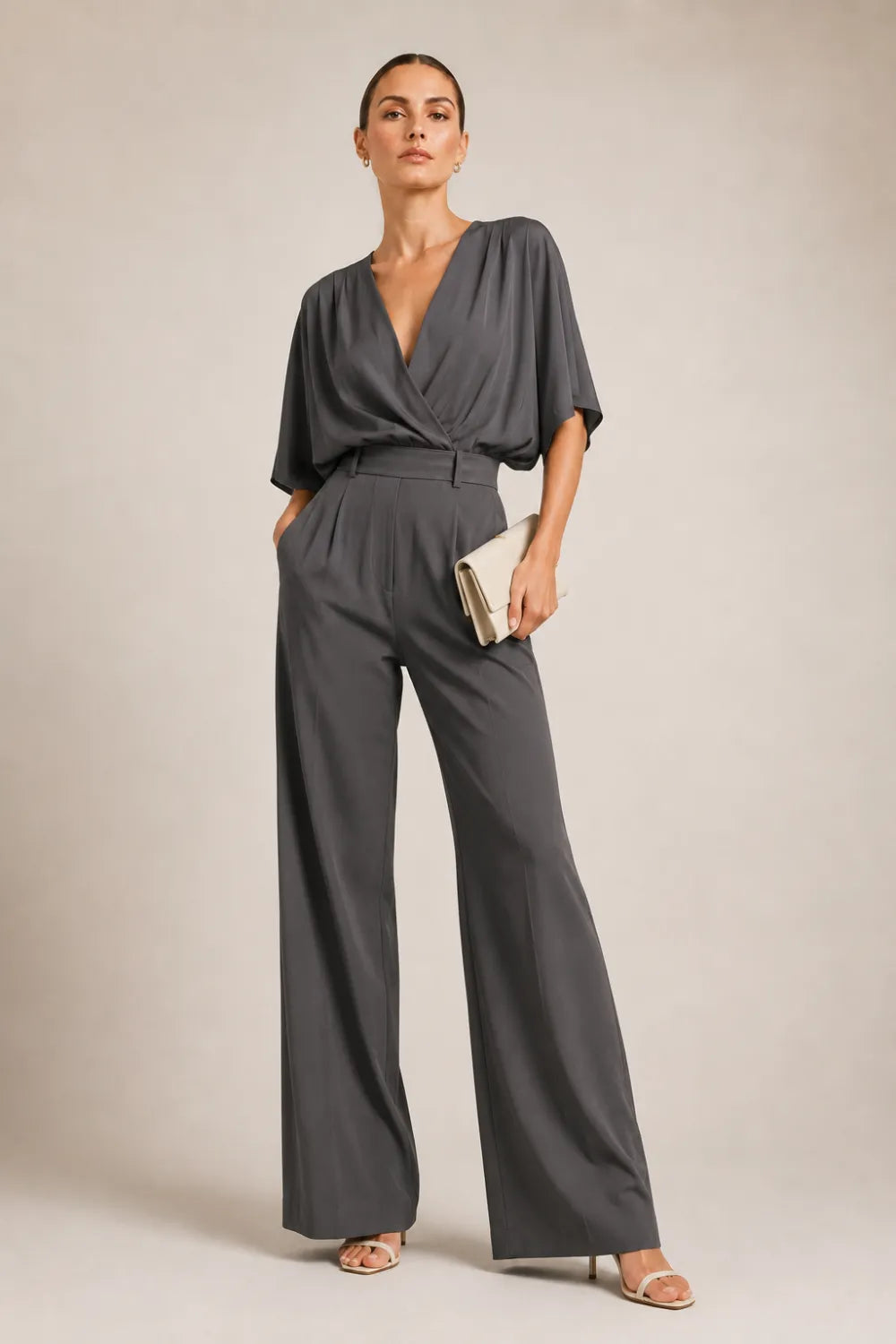 Elegant Wide Leg Formal Jumpsuit