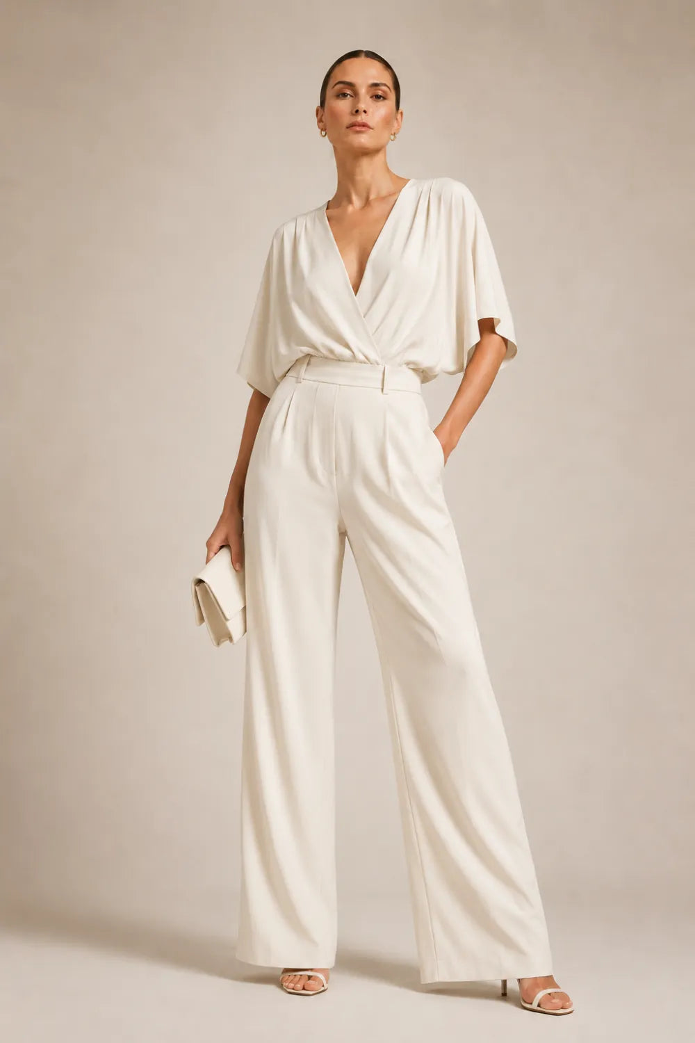Elegant Wide Leg Formal Jumpsuit