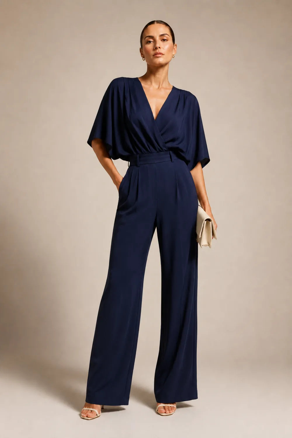 Elegant Wide Leg Formal Jumpsuit