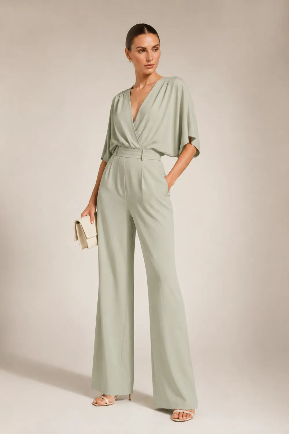 Elegant Wide Leg Formal Jumpsuit