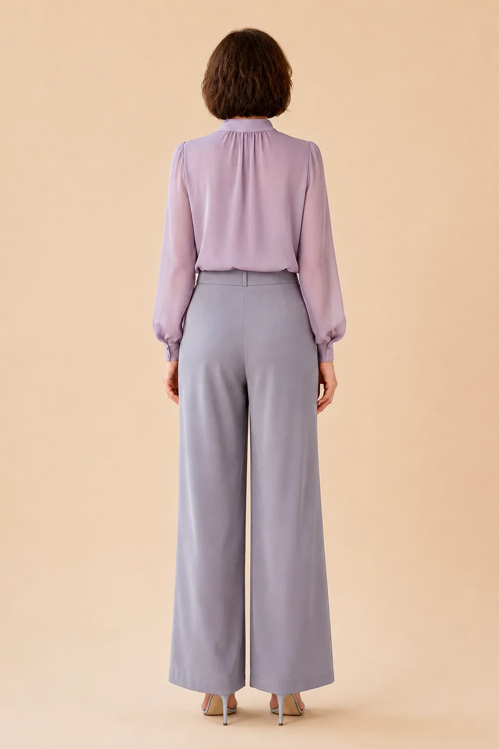 Refined Long Sleeve Blouse and Pant Set