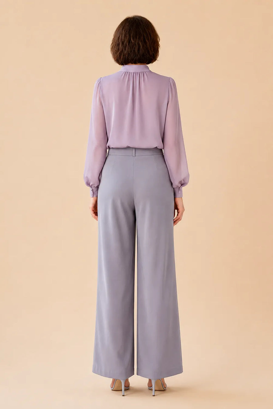 Refined Long Sleeve Blouse and Pant Set