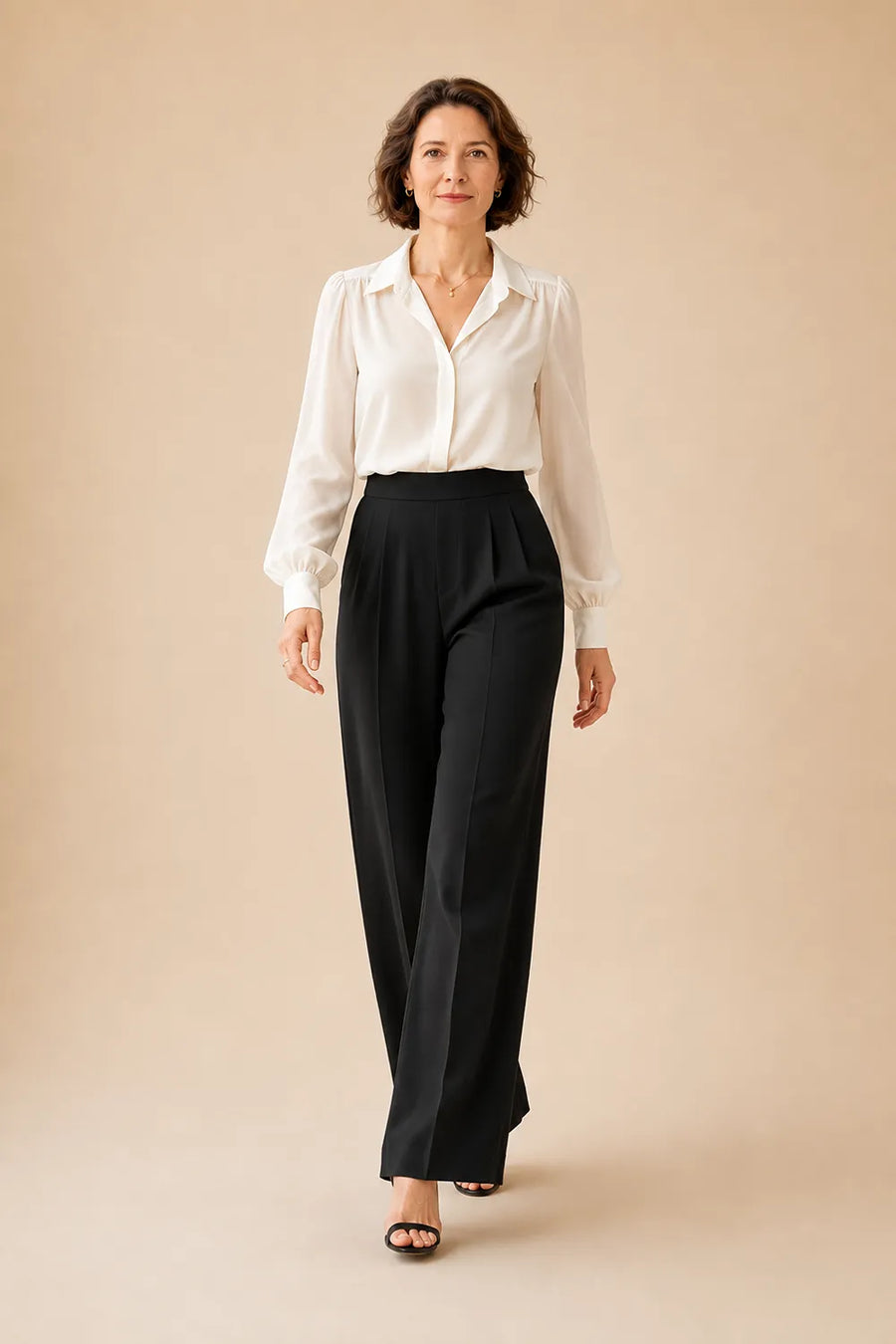 Poised Mother of the Bride Blouse Pant Suit