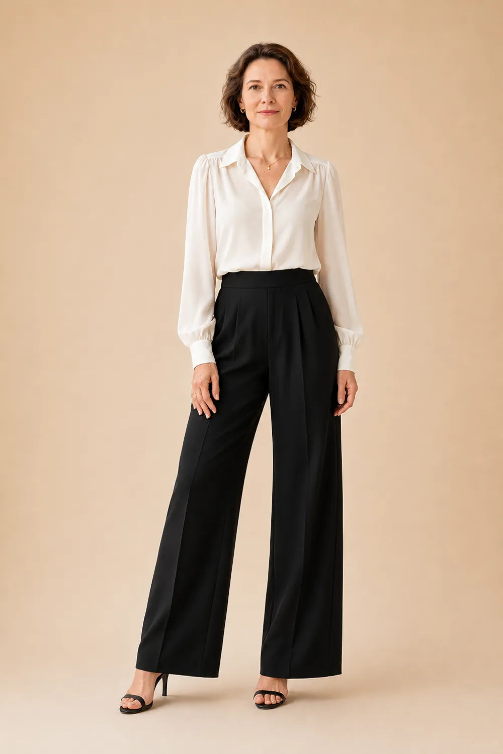 Poised Mother of the Bride Blouse Pant Suit
