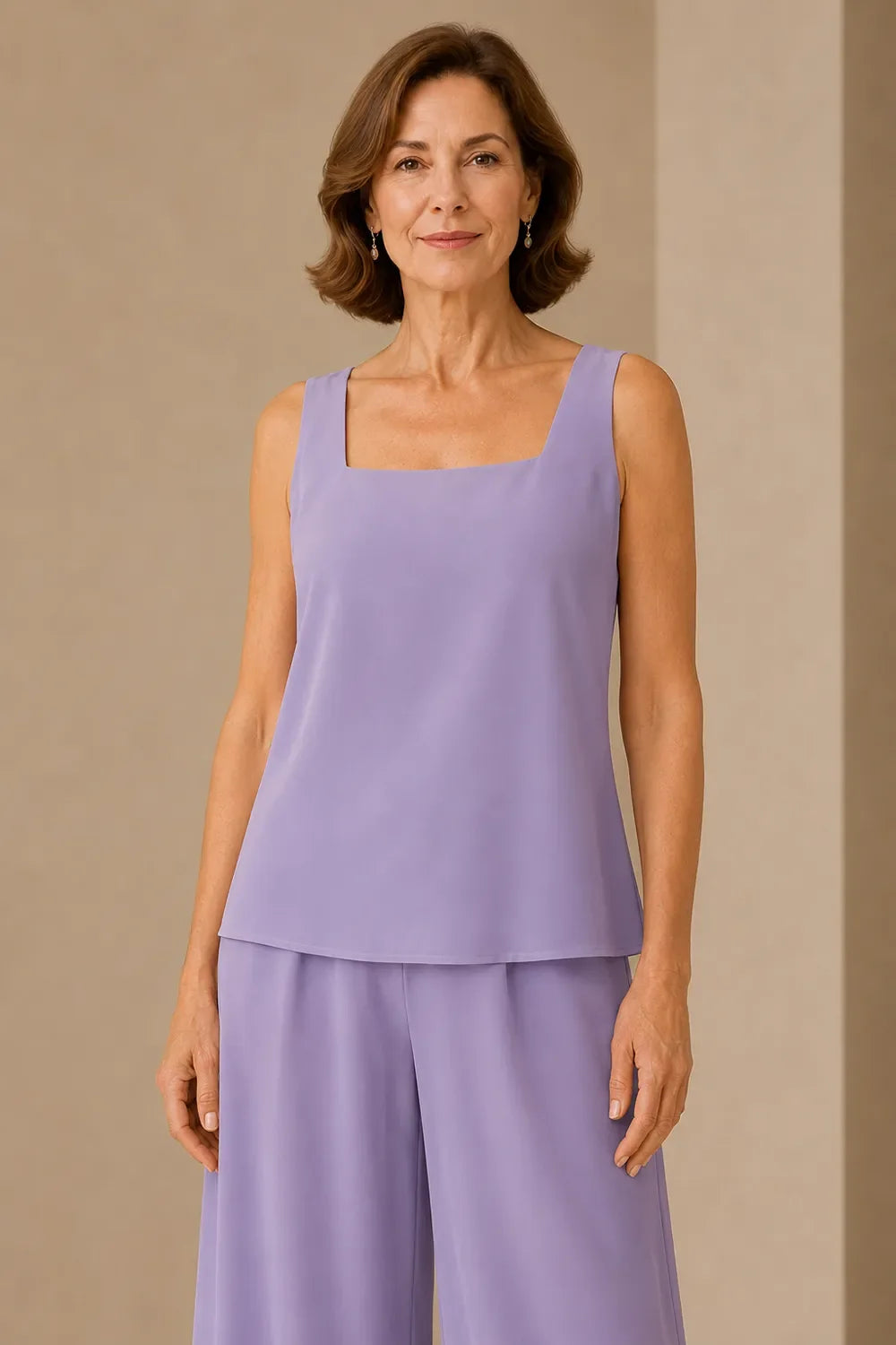 Graceful Mother of the Bride Chiffon Pant Suit