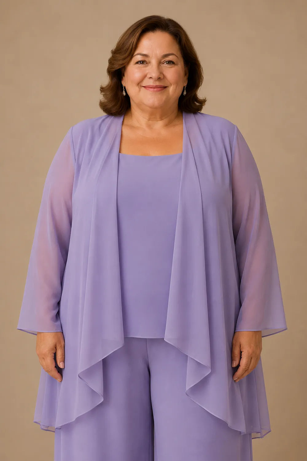 Graceful Mother of the Bride Chiffon Pant Suit