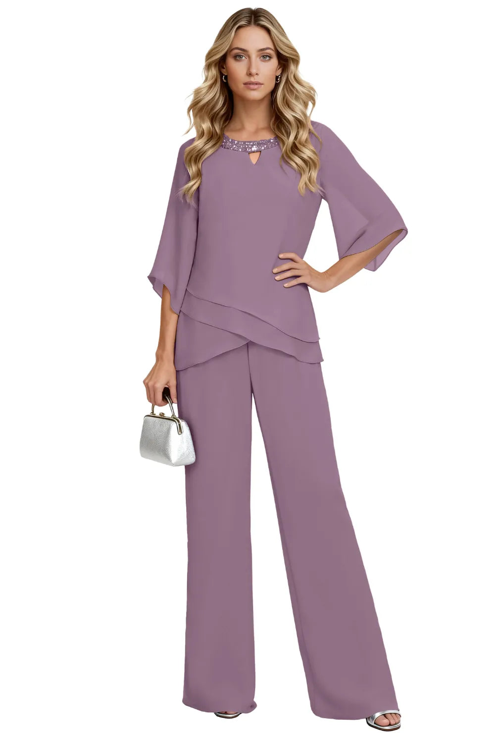 Sophisticated Loose-Fit Formal Pant Set