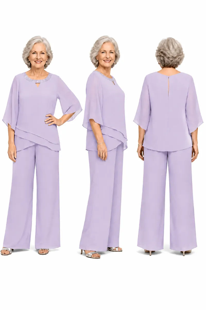 Sophisticated Loose-Fit Formal Pant Set