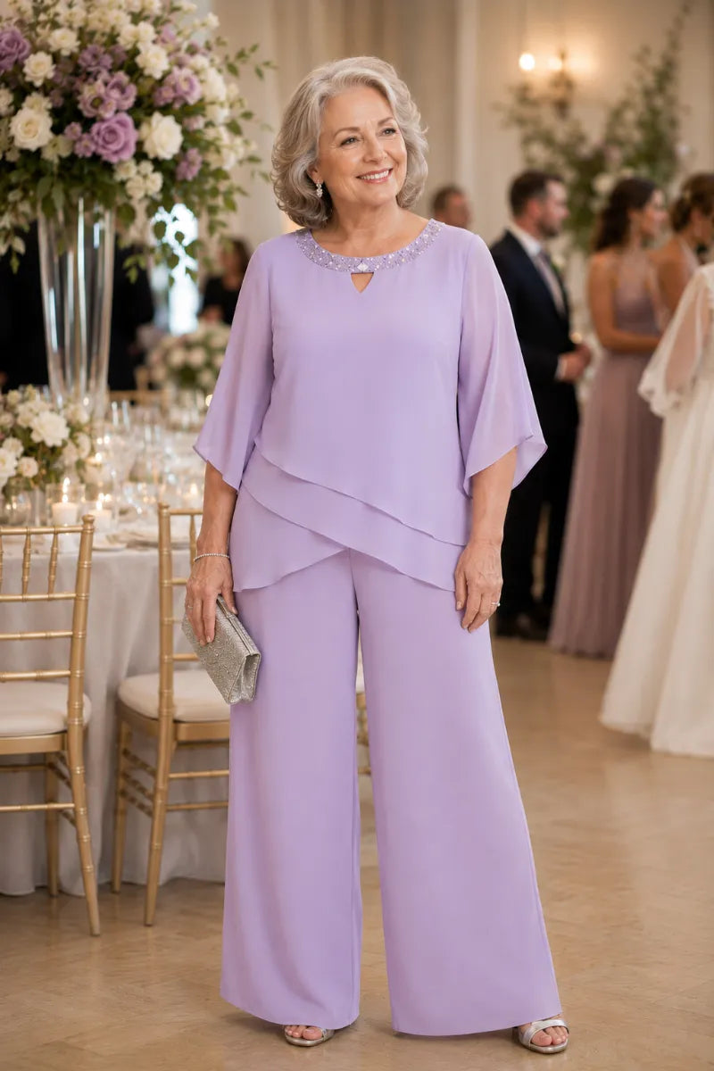 Sophisticated Loose-Fit Formal Pant Set