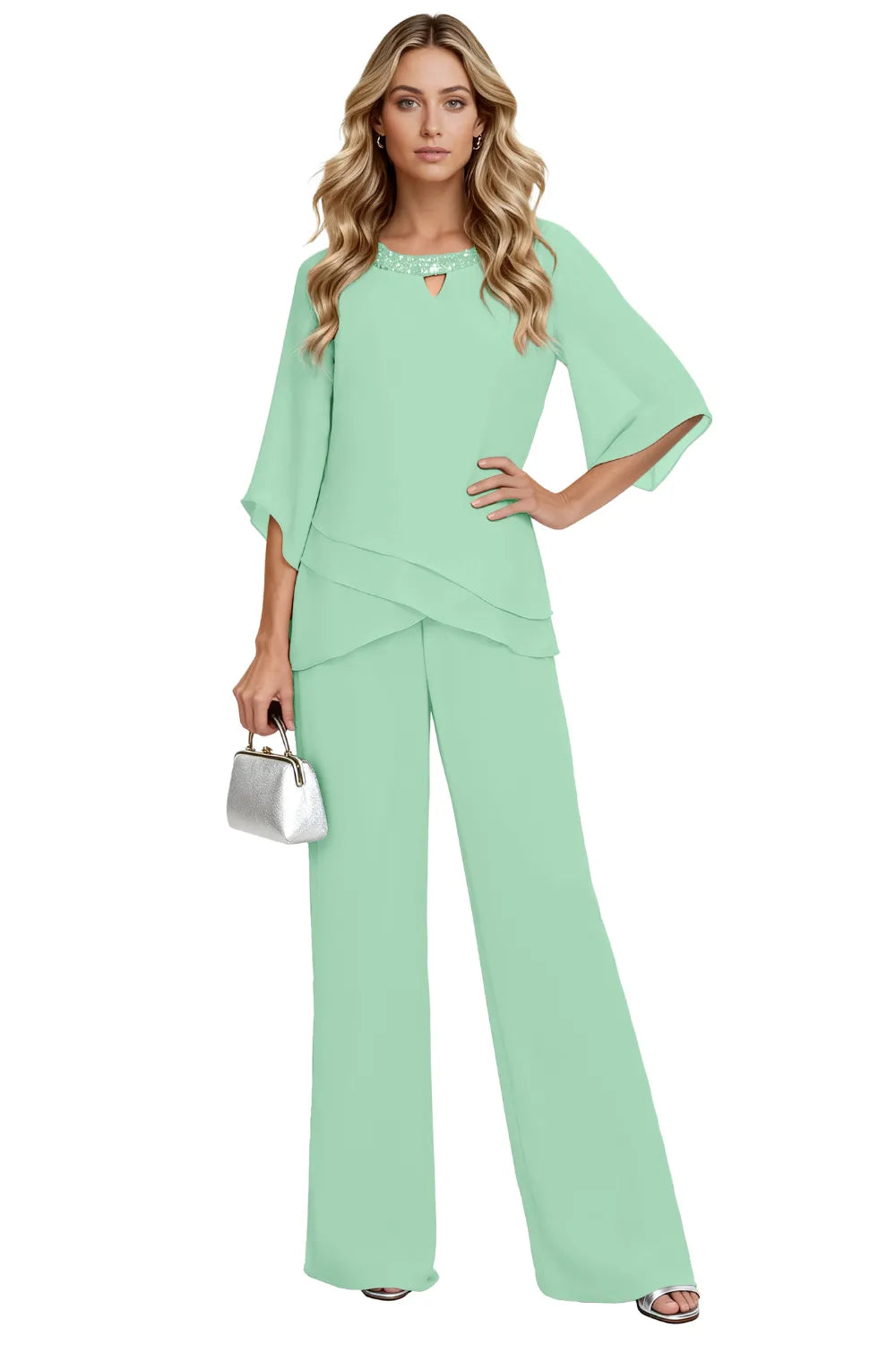 Sophisticated Loose-Fit Formal Pant Set