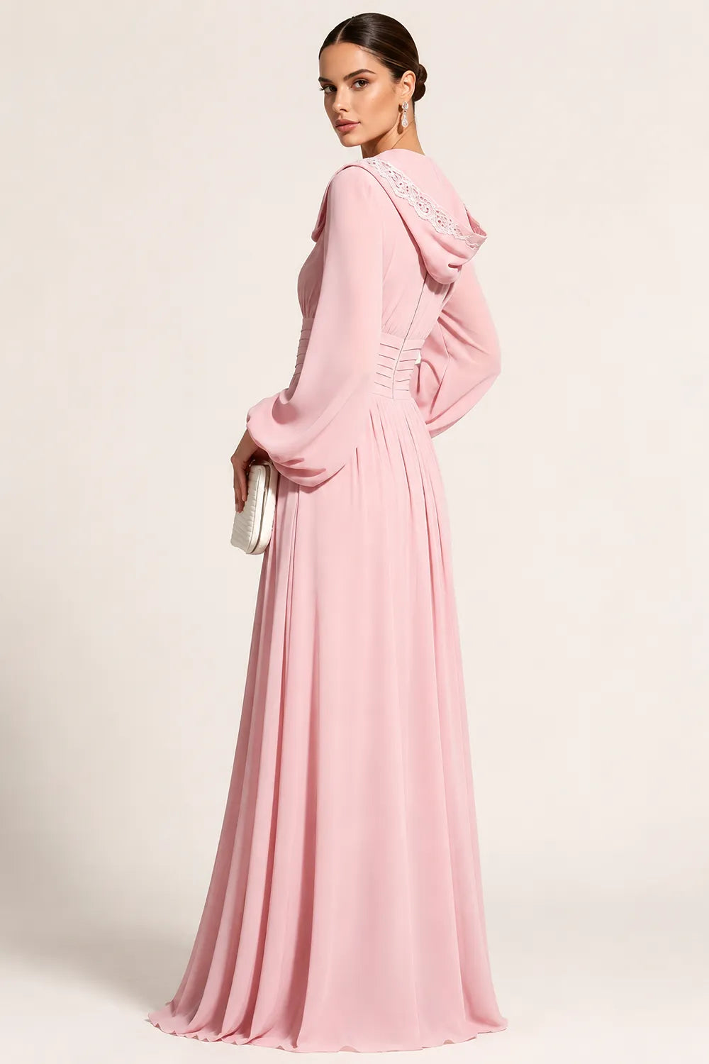 Modest Long Sleeve Wedding Guest Dress