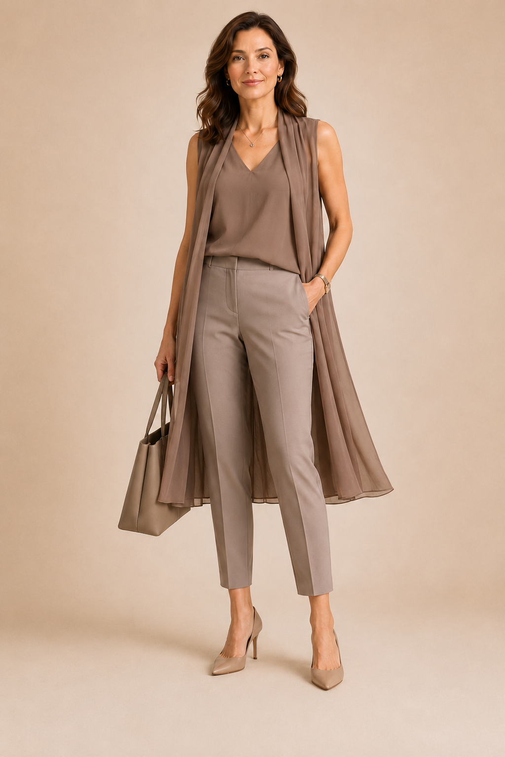 Chiffon Mother of the Bride Pant Suit