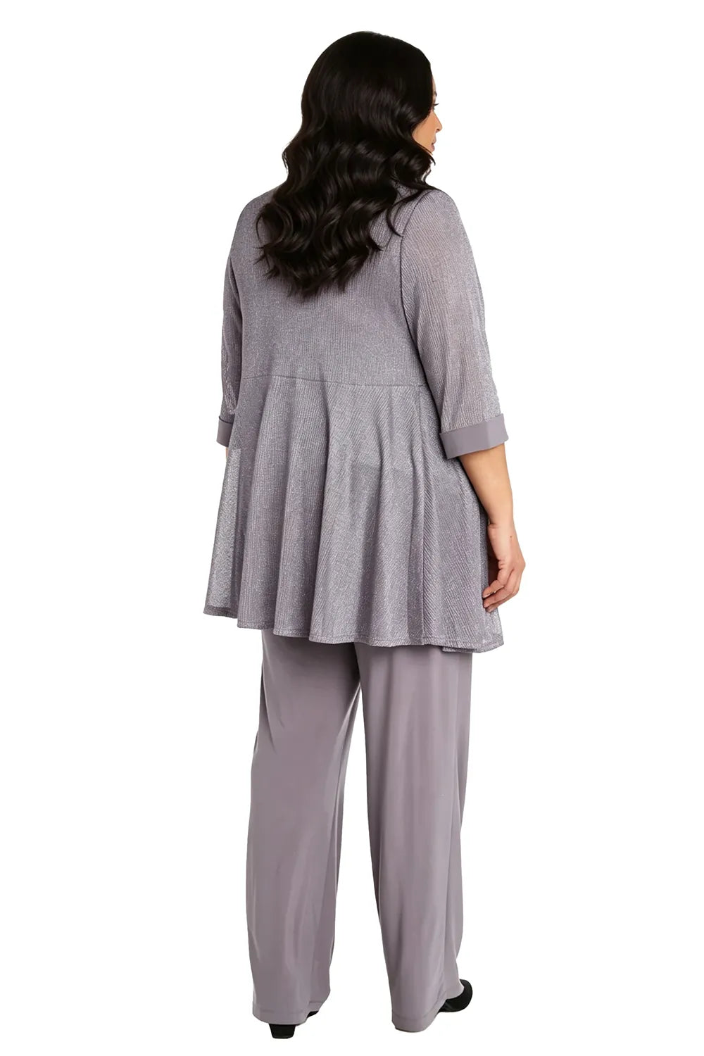 Shimmering Longline Jacket Formal Pant Set