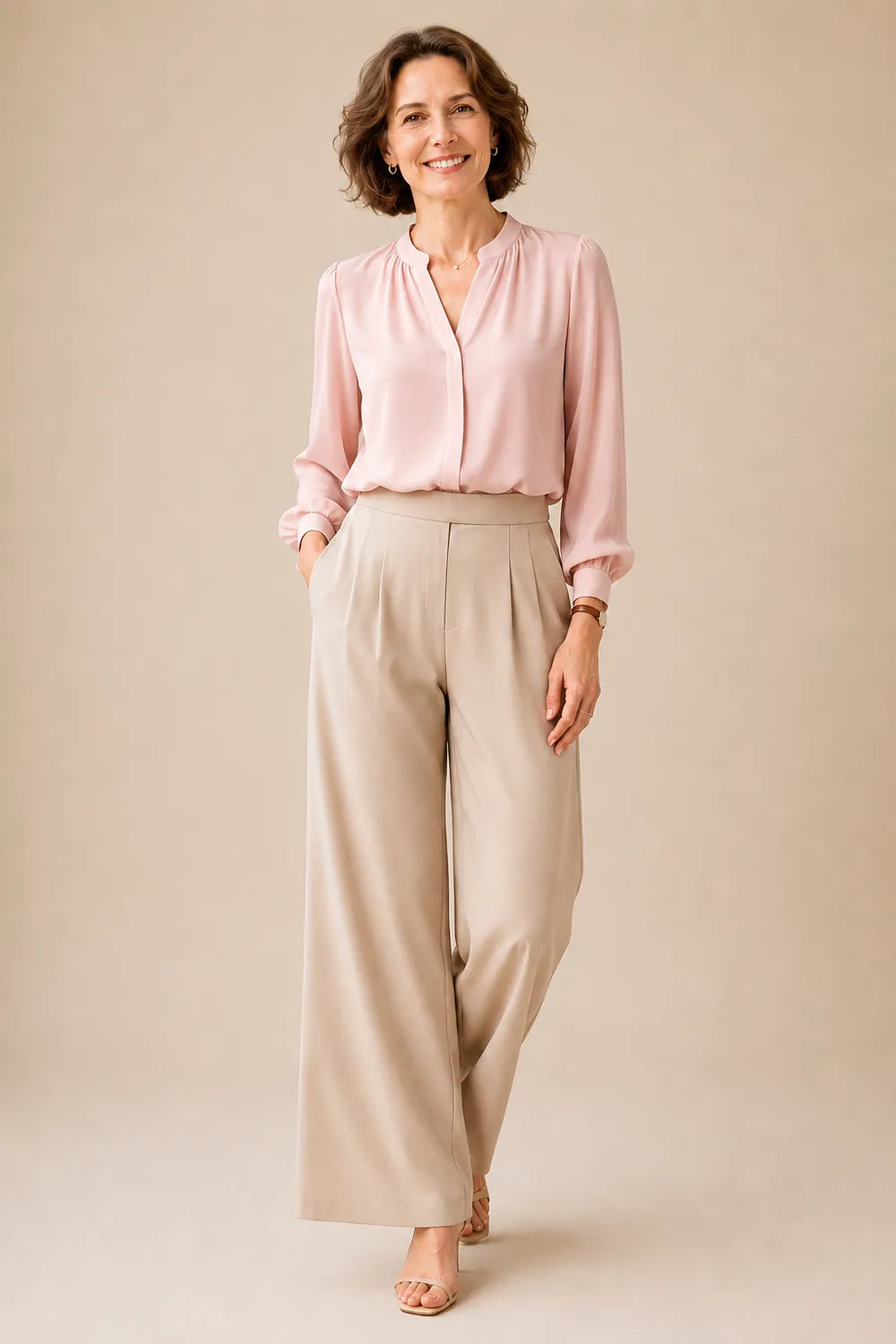 Classy Mother of the Bride Wide Leg Pant Suit