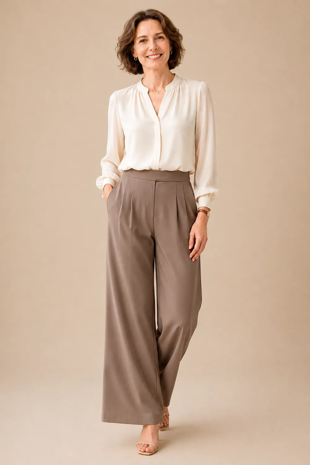 Classy Mother of the Bride Wide Leg Pant Suit