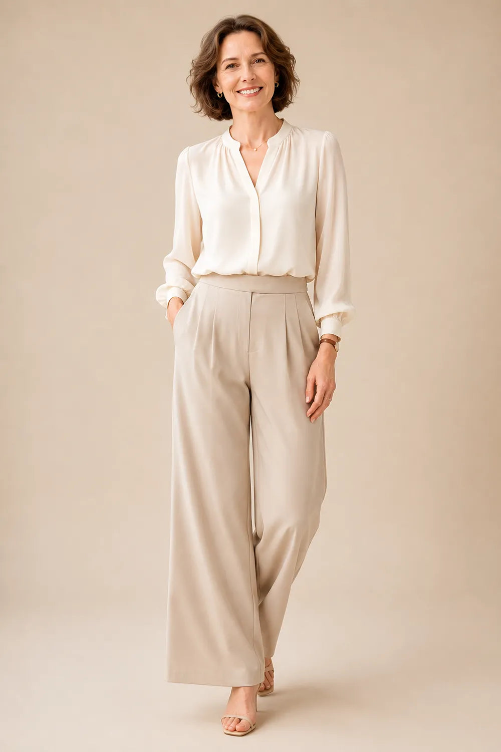 Classy Mother of the Bride Wide Leg Pant Suit