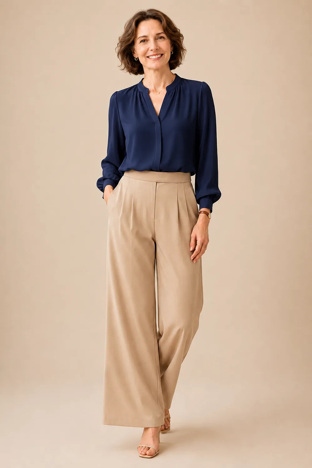 Classy Mother of the Bride Wide Leg Pant Suit