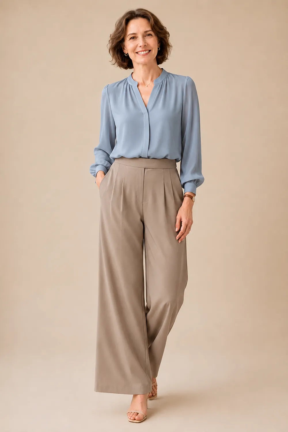 Classy Mother of the Bride Wide Leg Pant Suit